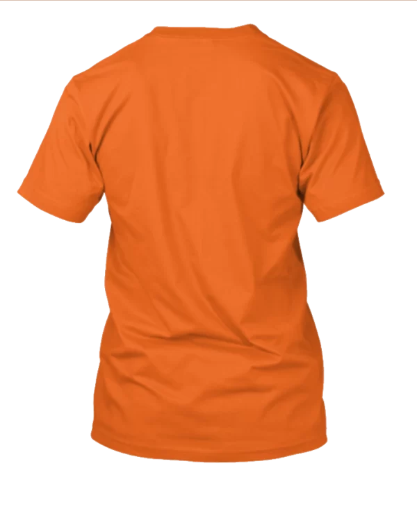 Vibrant Orange T-Shirt with Quirky Violet Owl Print